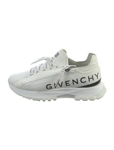 Pre-owned Givenchy Leather Printed Sneakers In White