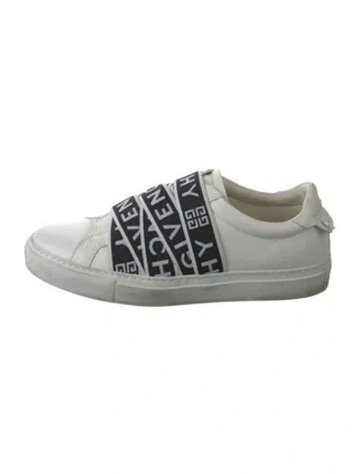 Pre-owned Givenchy Leather Printed Sneakers In White