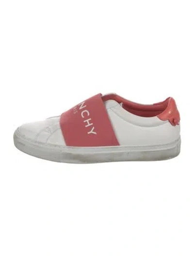 Pre-owned Givenchy Leather Printed Sneakers In White