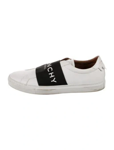 Pre-owned Givenchy Leather Printed Sneakers In White
