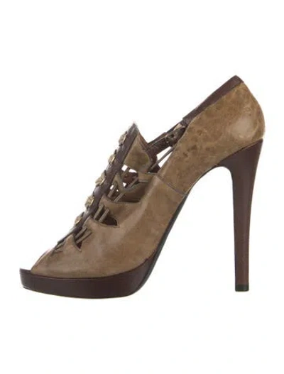 Pre-owned Givenchy Leather Pumps In Brown