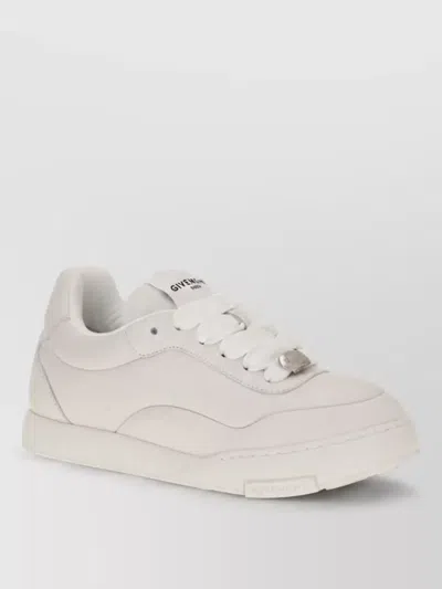 Givenchy Leather Quilted Low Top Sneakers In White