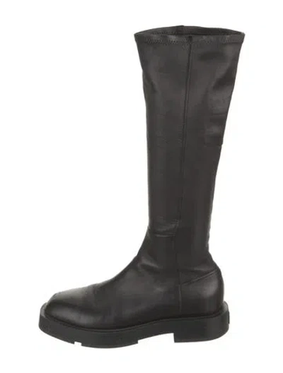 Pre-owned Givenchy Leather Riding Boots In Black