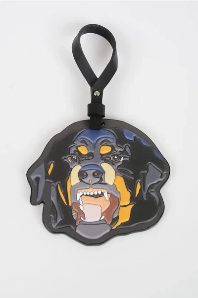 Givenchy Leather Rotweiler Pendant In Black