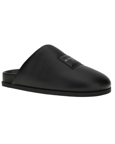 Givenchy Leather Sabot In Black