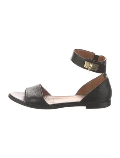 Pre-owned Givenchy Leather Sandals In Black