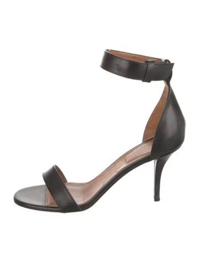 Pre-owned Givenchy Leather Sandals In Black