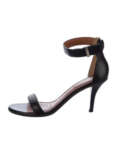 Pre-owned Givenchy Leather Sandals In Black