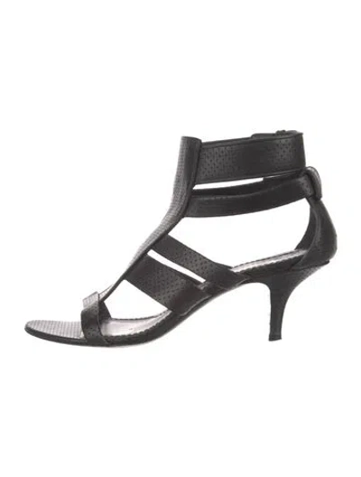 Pre-owned Givenchy Leather Sandals In Black