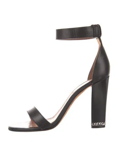 Pre-owned Givenchy Leather Sandals In Black