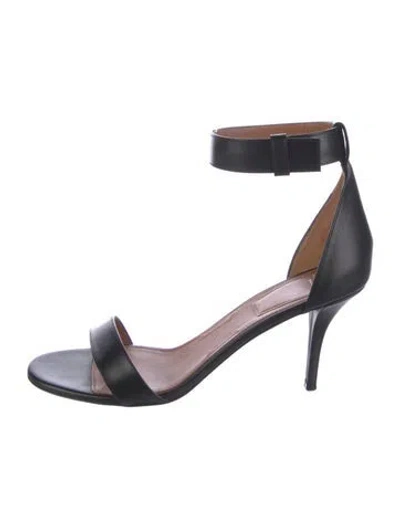 Pre-owned Givenchy Leather Sandals In Black