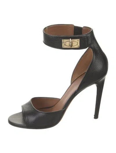 Pre-owned Givenchy Leather Sandals In Black