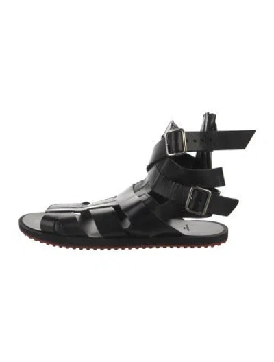 Pre-owned Givenchy Leather Sandals In Black