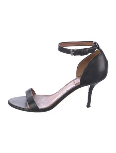 Pre-owned Givenchy Leather Sandals In Black