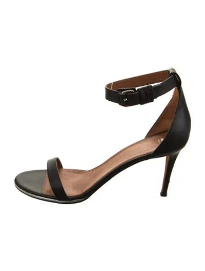 Pre-owned Givenchy Leather Sandals In Black