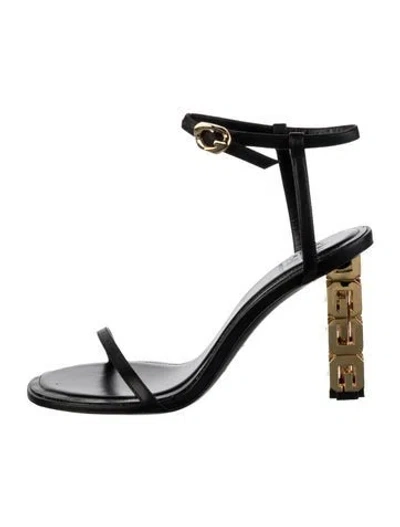 Pre-owned Givenchy Leather Sandals In Black