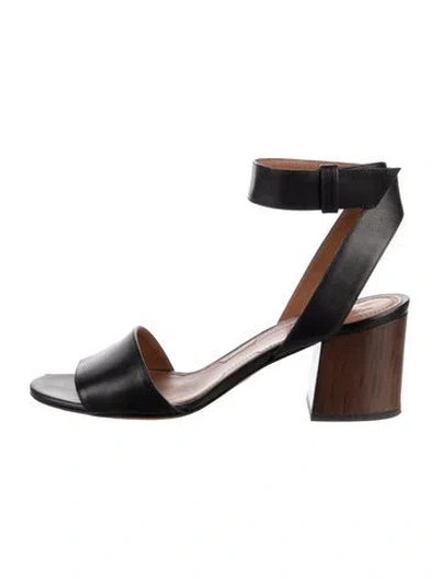 Pre-owned Givenchy Leather Sandals In Black