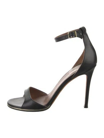 Pre-owned Givenchy Leather Sandals In Black