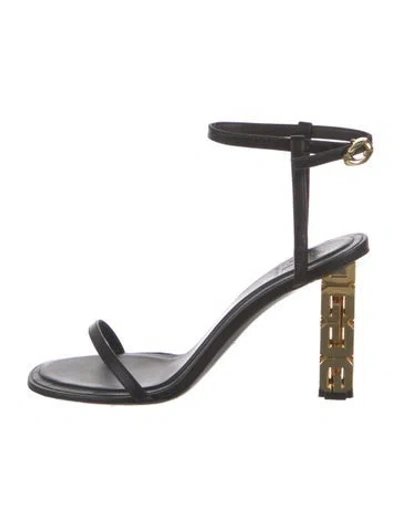 Pre-owned Givenchy Leather Sandals In Black