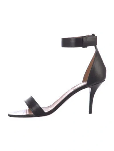 Pre-owned Givenchy Leather Sandals In Black