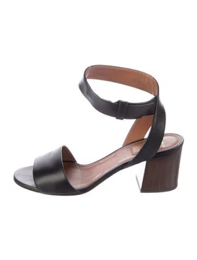 Pre-owned Givenchy Leather Sandals In Black