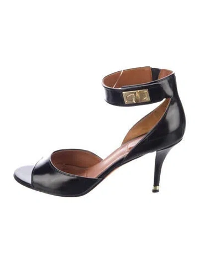 Pre-owned Givenchy Leather Sandals In Black
