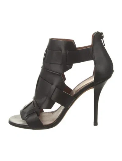 Pre-owned Givenchy Leather Sandals In Black