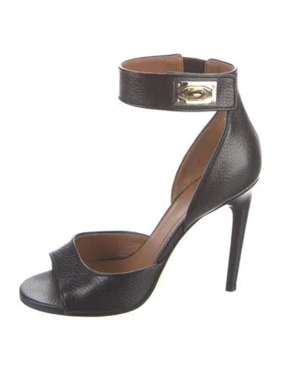 Pre-owned Givenchy Leather Sandals In Black
