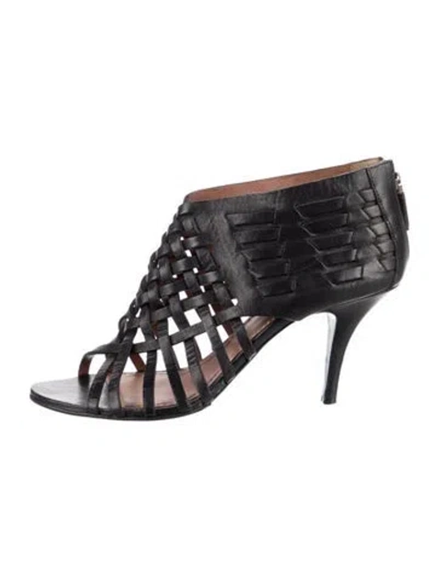 Pre-owned Givenchy Leather Sandals In Black