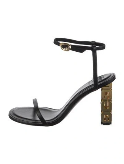 Pre-owned Givenchy Leather Sandals In Black