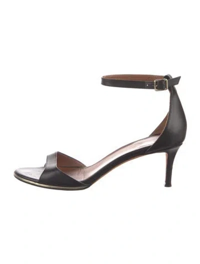 Pre-owned Givenchy Leather Sandals In Black