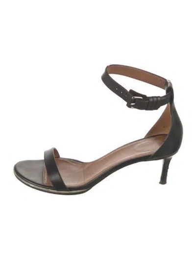 Pre-owned Givenchy Leather Sandals In Black