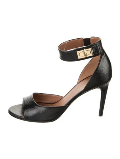 Pre-owned Givenchy Leather Sandals In Black