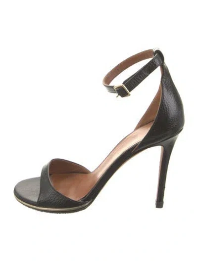Pre-owned Givenchy Leather Sandals In Black