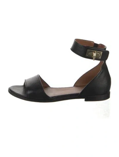 Pre-owned Givenchy Leather Sandals In Black