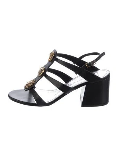 Pre-owned Givenchy Leather Sandals In Black