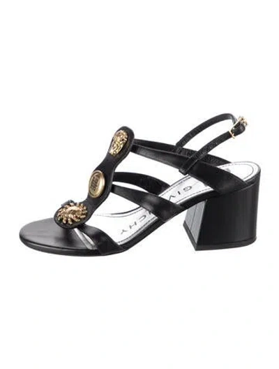 Pre-owned Givenchy Leather Sandals In Black