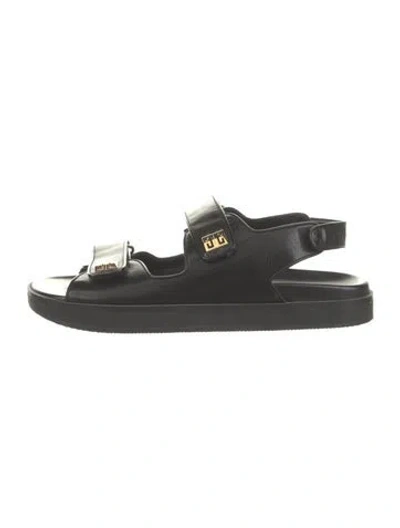 Pre-owned Givenchy Leather Sandals In Black