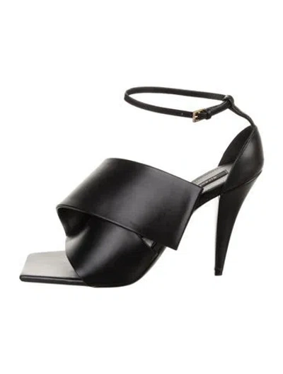 Pre-owned Givenchy Leather Sandals In Black