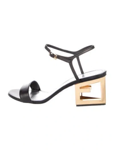 Pre-owned Givenchy Leather Sandals In Black