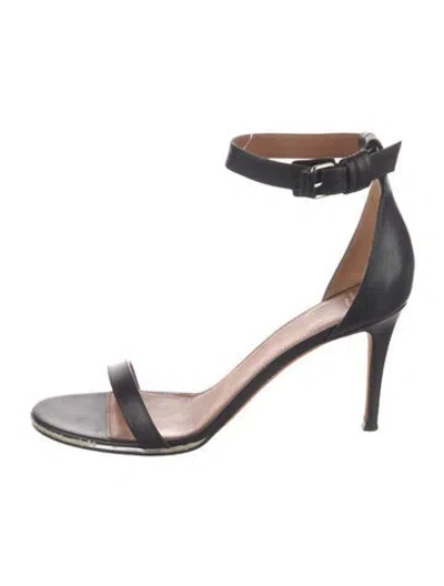 Pre-owned Givenchy Leather Sandals In Black