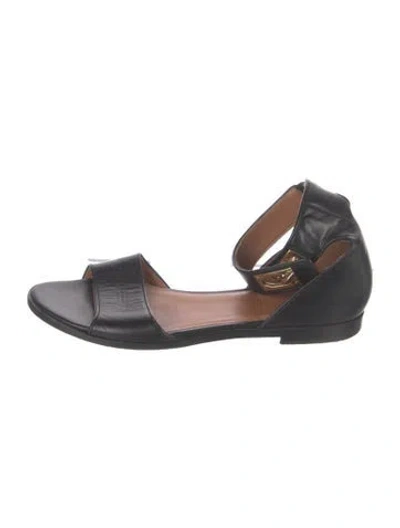 Pre-owned Givenchy Leather Sandals In Black