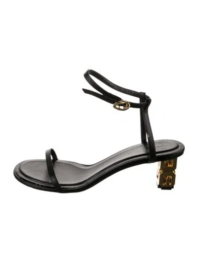 Pre-owned Givenchy Leather Sandals In Black