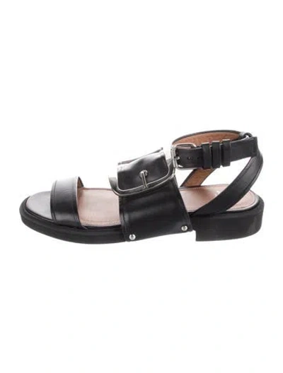 Pre-owned Givenchy Leather Sandals In Black