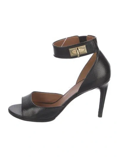 Pre-owned Givenchy Leather Sandals In Black