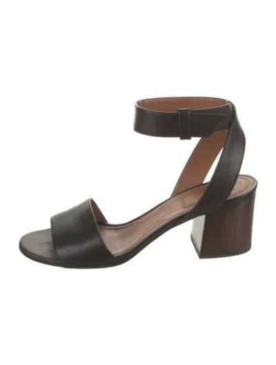 Pre-owned Givenchy Leather Sandals In Black