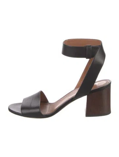 Pre-owned Givenchy Leather Sandals In Black