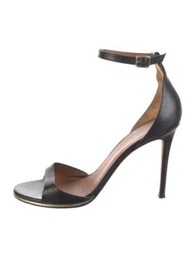 Pre-owned Givenchy Leather Sandals In Black