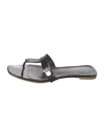 Pre-owned Givenchy Leather Sandals In Black