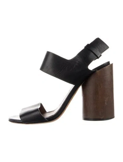 Pre-owned Givenchy Leather Sandals In Black